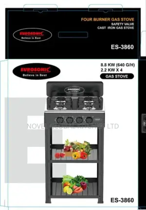Eurosonic Four Burner Gas Stove