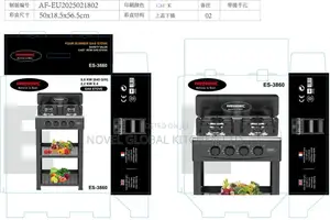 Eurosonic Four Burner Gas Stove