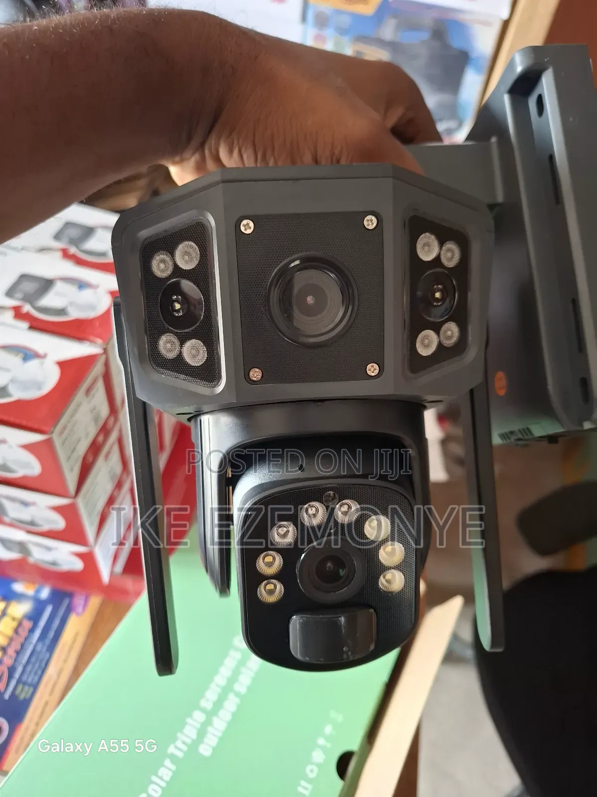 Multi Lens Solar CCTV Camera
