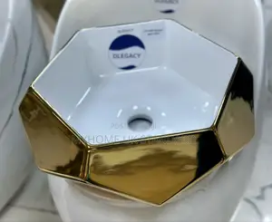 Gold Electroplated Basin for Countertop, Single Basin