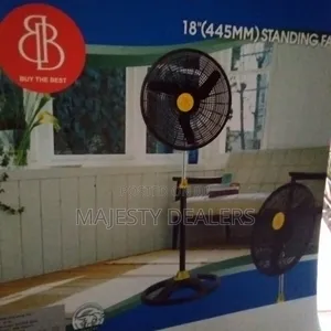 18 Standing Fan All in One Black Standing Fan
