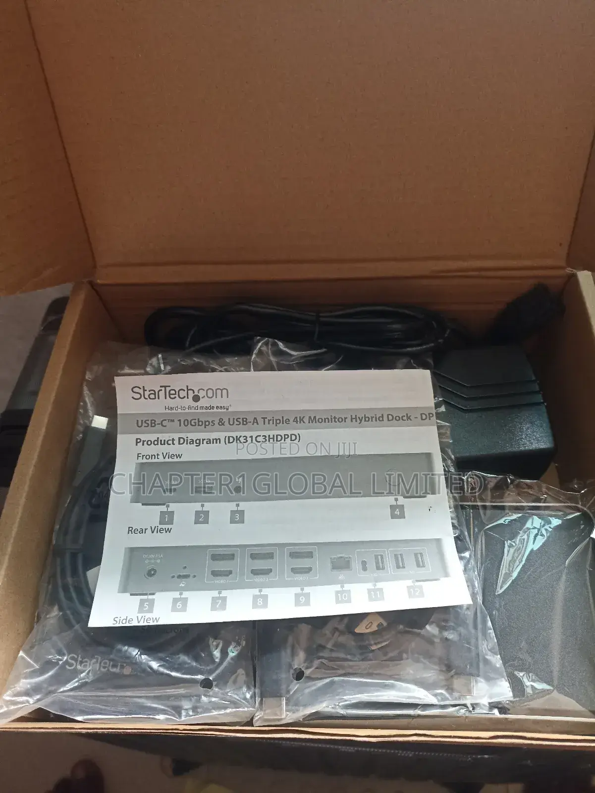 Laptop Docking Station Startech Type-C Dock Universal Monitor