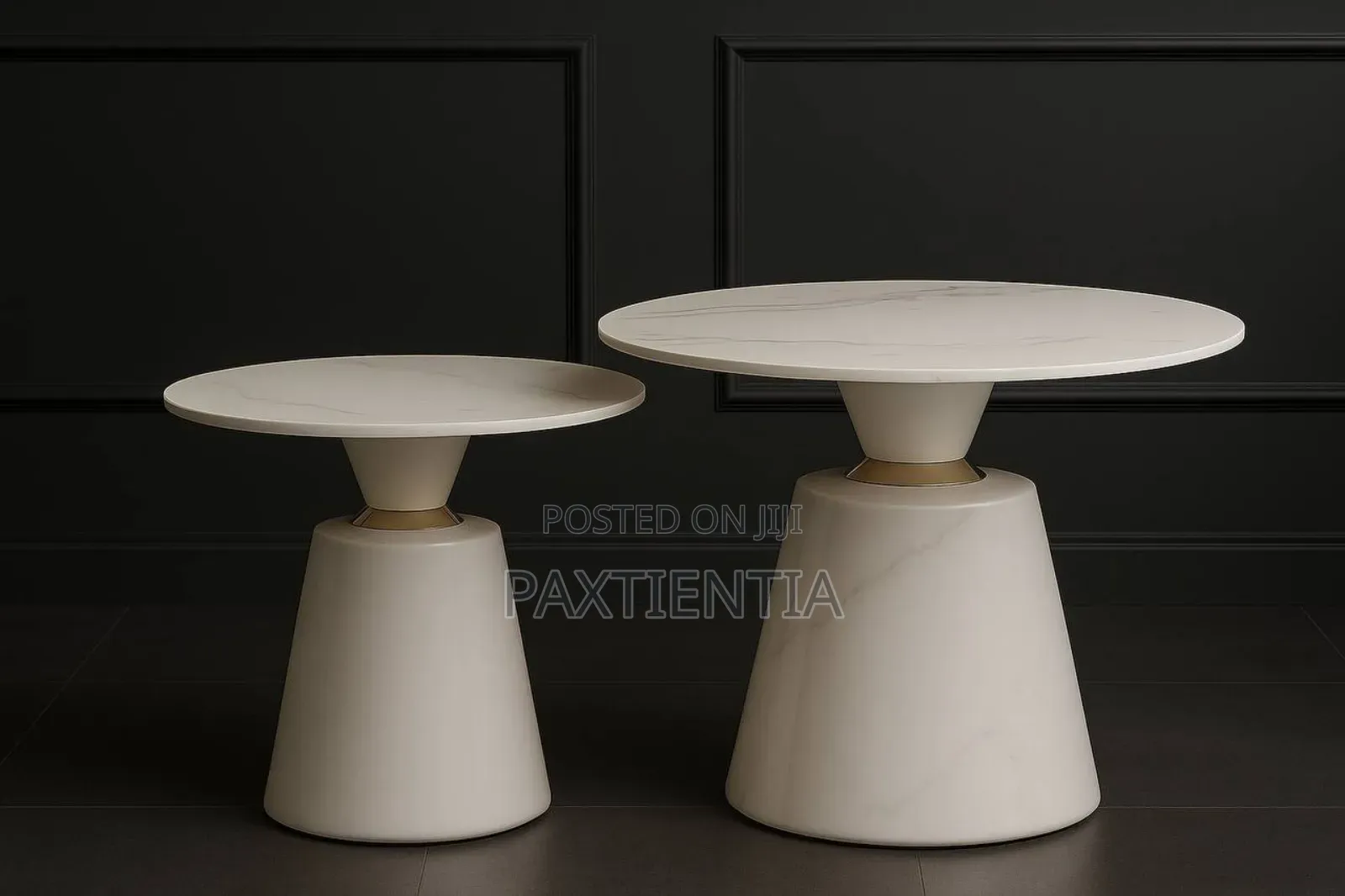 White Marble Two Table Set