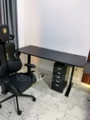 Electric Adjustable Desk 1.4 Meter With Office Work Chair