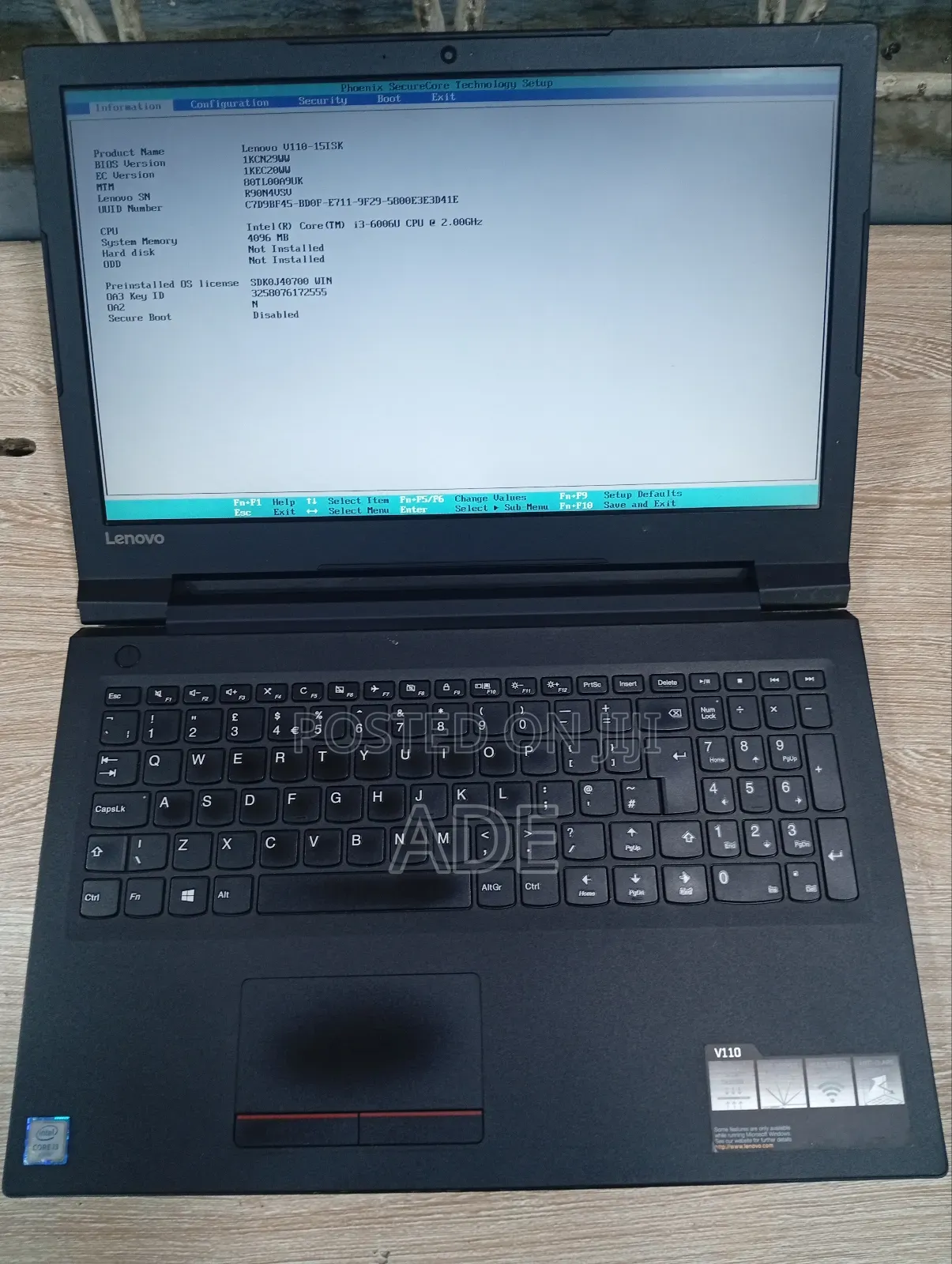 Laptop Lenovo V110 8GB Intel Core i3 HDD 500GB