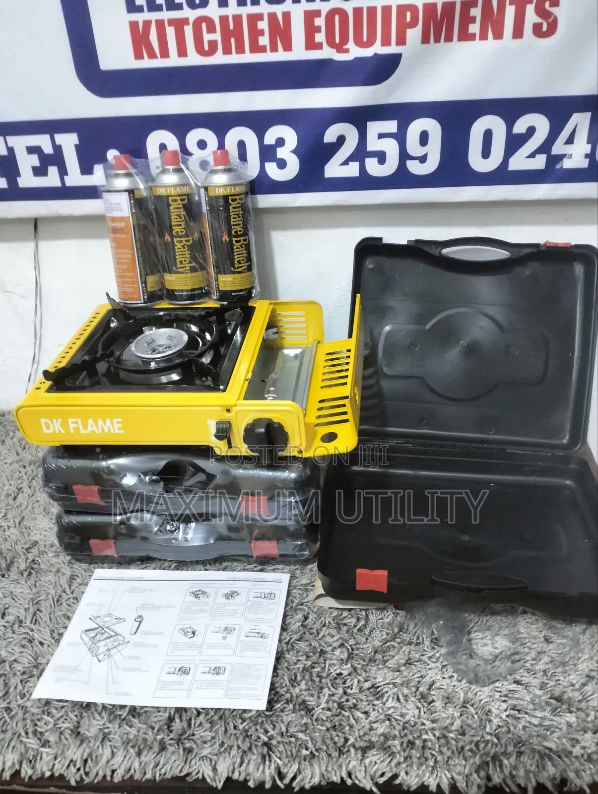 Dk Flame Heavy Duty Camp Gas Single Burner