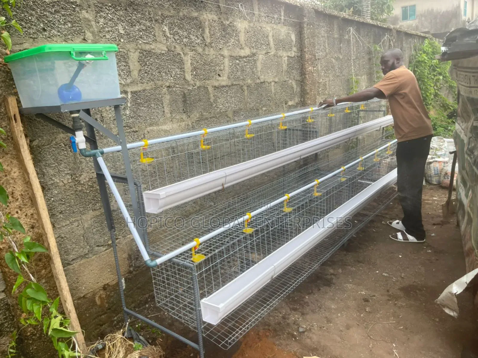 64 Birds Capacity Half Side Cage