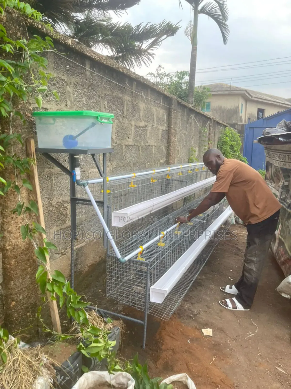 64 Birds Capacity Half Side Cage