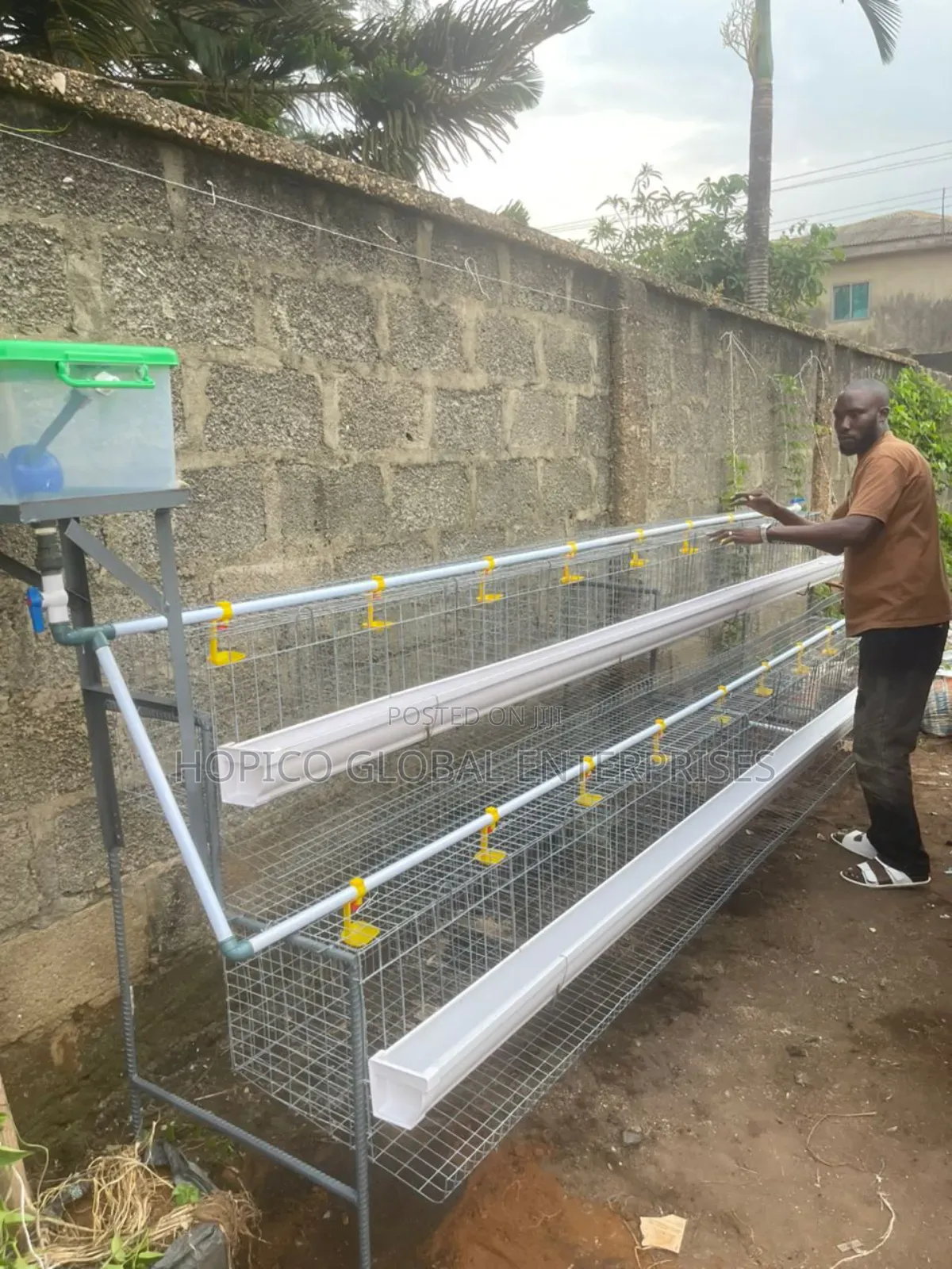 64 Birds Capacity Half Side Cage