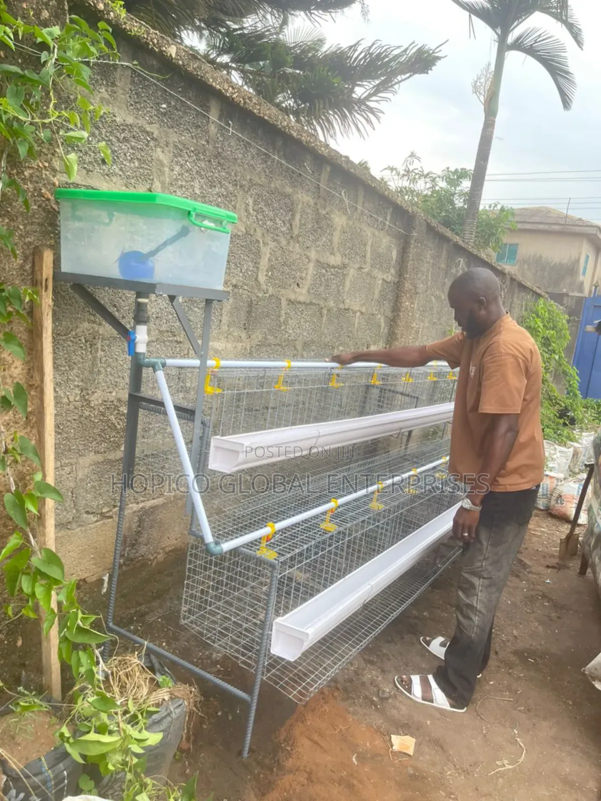 64 Birds Capacity Half Side Cage