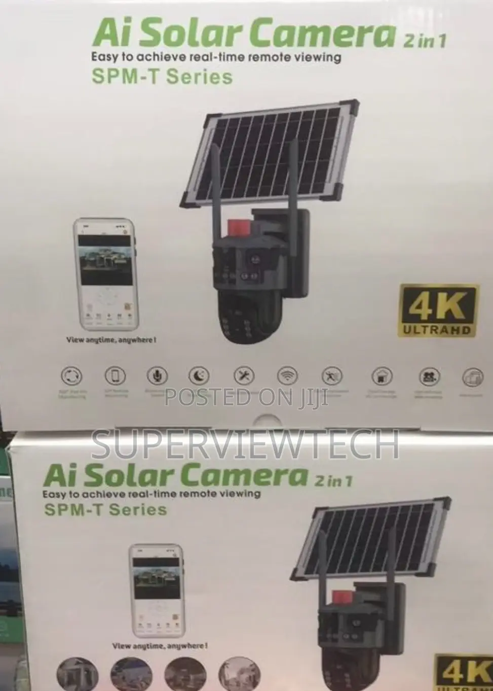 Solar-Powered Auto Tracking 4g CCTV Camera Three Lens