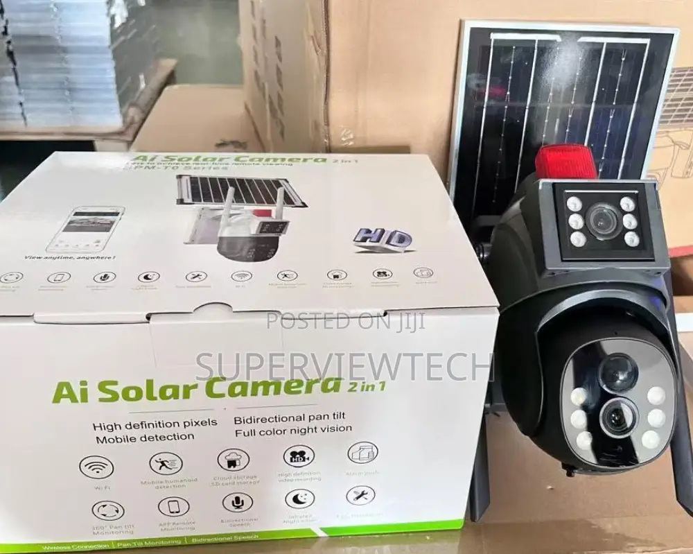 Optimax 4g Dual Lens PTZ Solar Camera 8mp