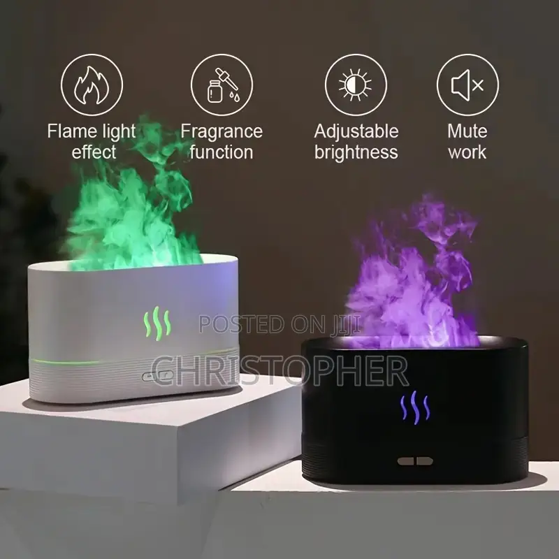 Essential Oil Diffuser Aroma Aromatherapy Flame Diffusion