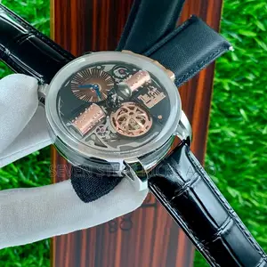 Quality Jacob&Co Automatic Luxury Leather Men Wristwatch