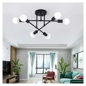 6 Branch Chandelier Led Light for Living Room and Bedroom