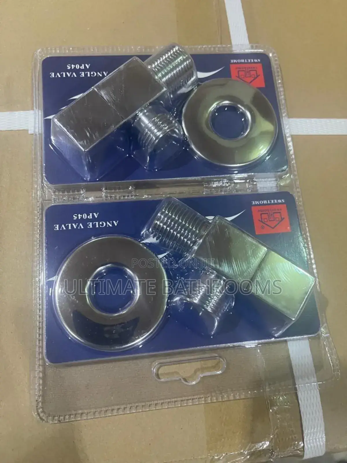 Square Shape Chrome Sweethome Angle Valve