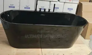 All Body Black Acrylic 75x170cm Bathtub With Faucet
