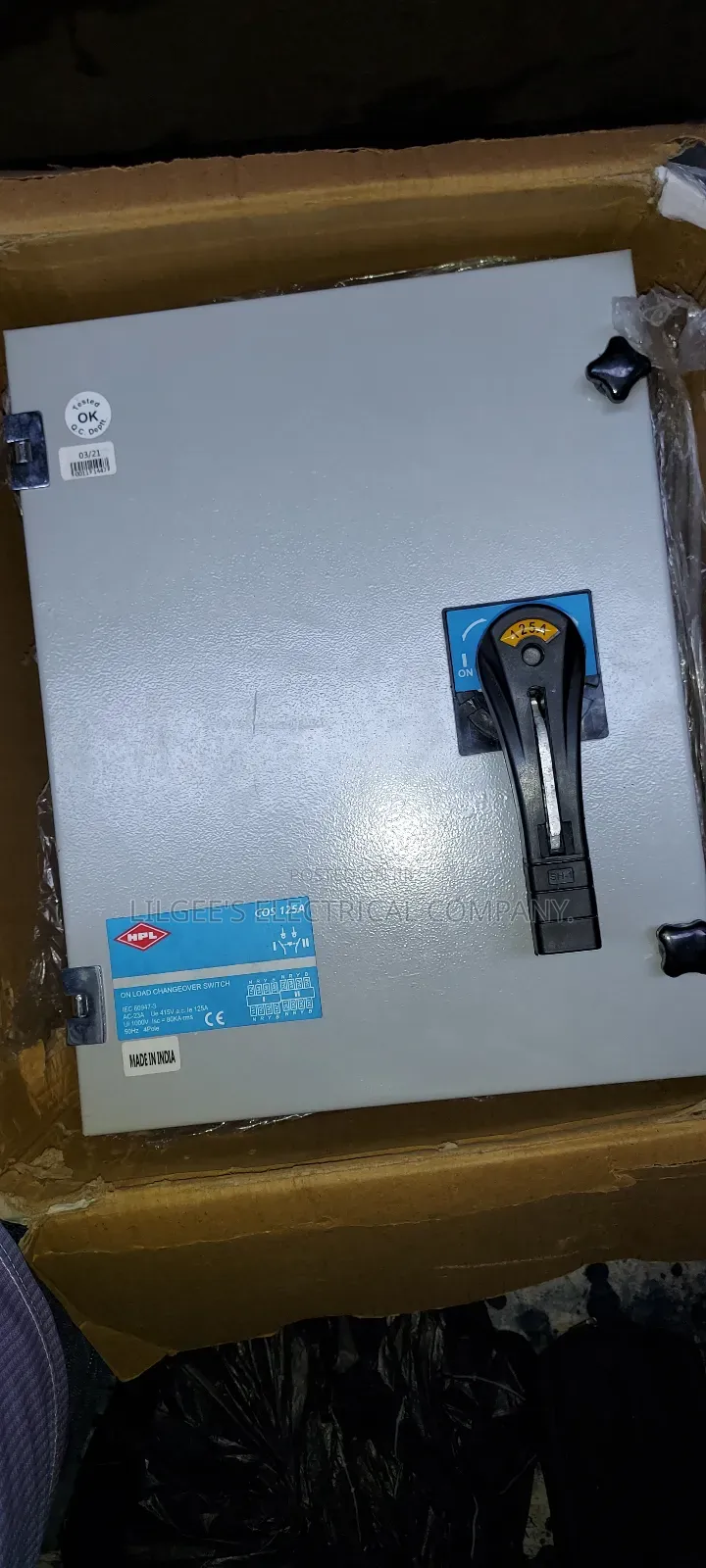 HPL 125 Amps Rotary Handle Changeover Switch
