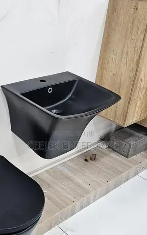 Luxury Black Wall Hung Basin