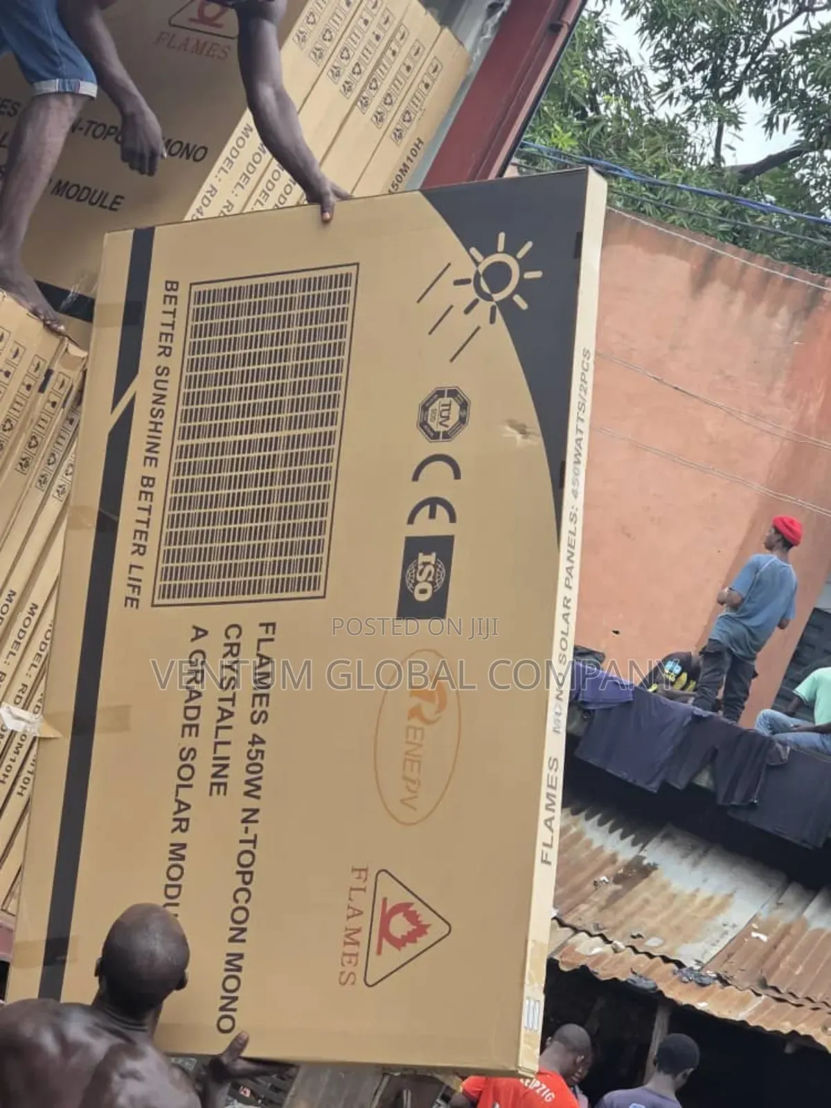 Solar Panel Flames 450w Monocrystalline
