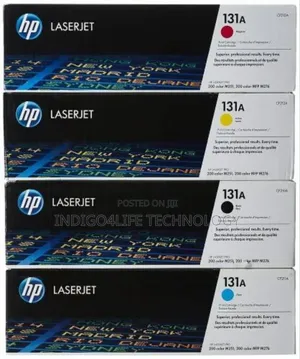 Hp 131a Toner Cartridges Black Magenta Cyan Yellow
