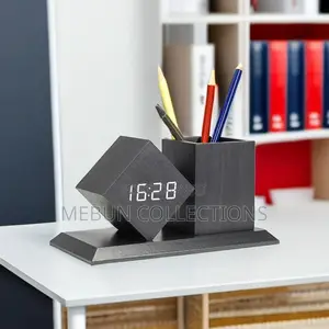 Photo - Pen Stand With Digital Clock