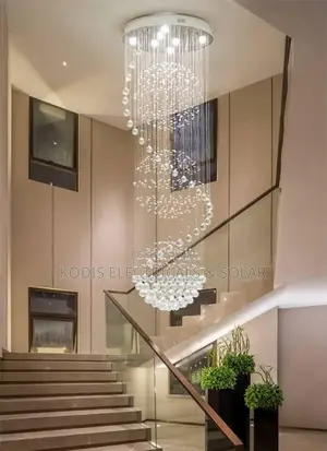 Crystal Chandelier for Staircase and Open Parlour