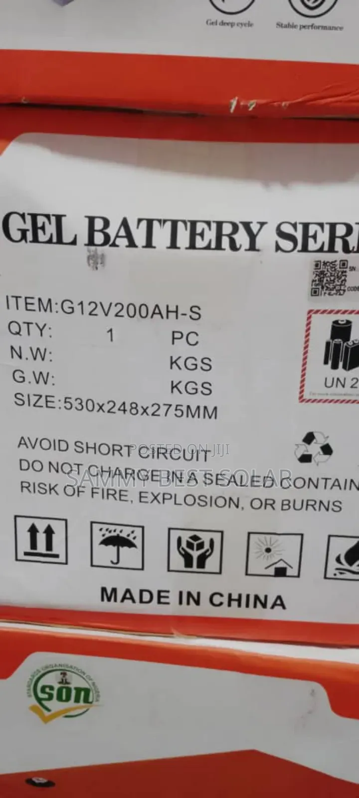 Felicity Solar Battery 200ah/12v Is Available Now