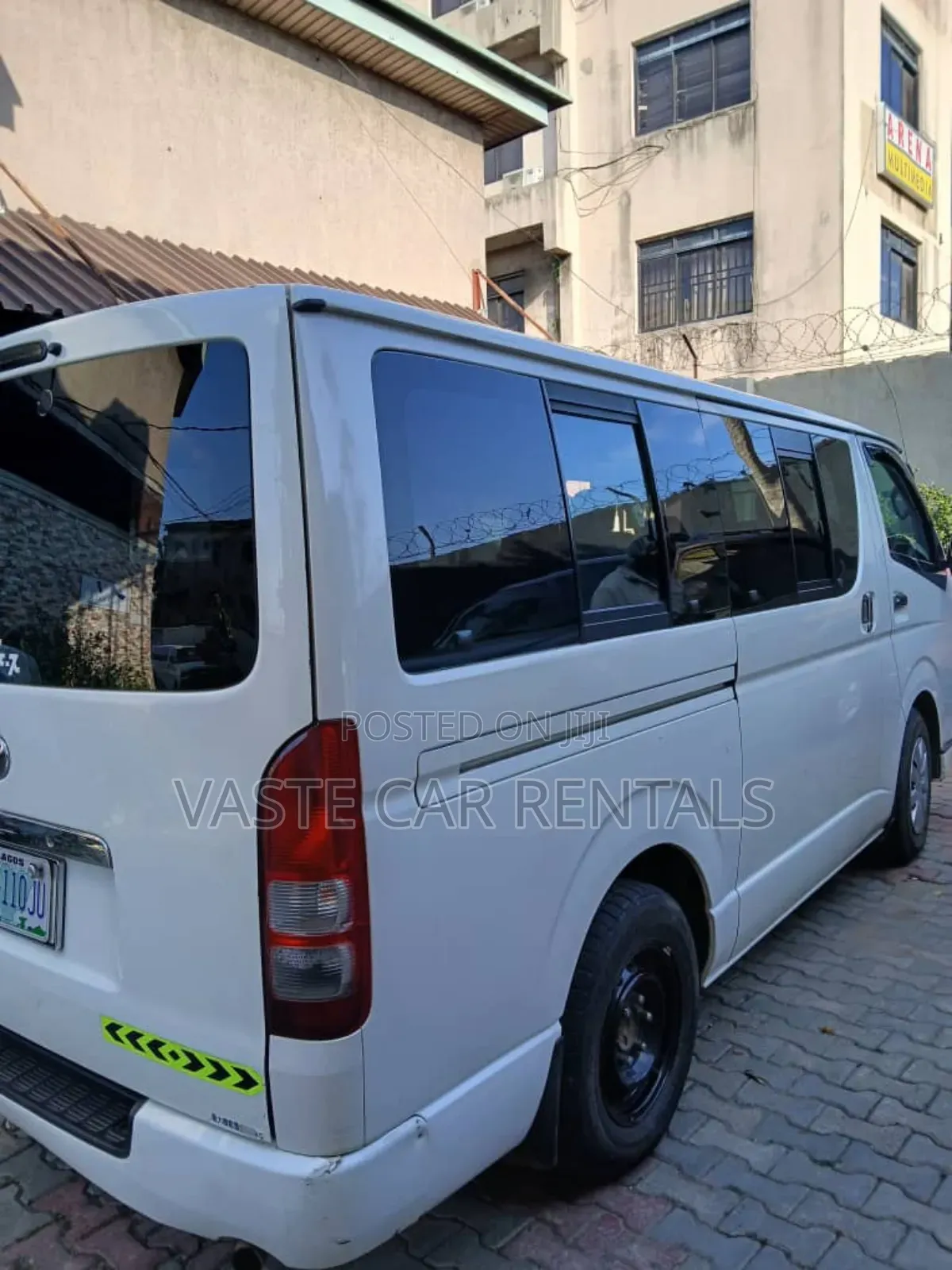 White Toyota Hiace 2015