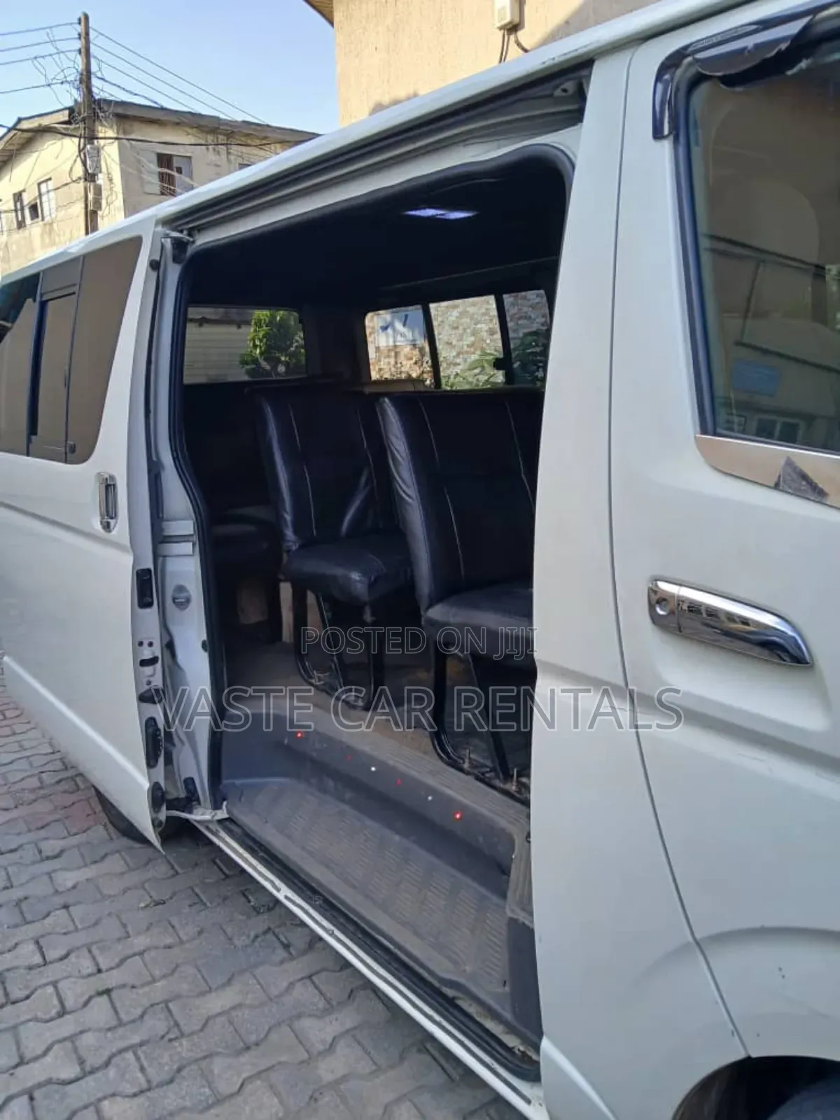 White Toyota Hiace 2015