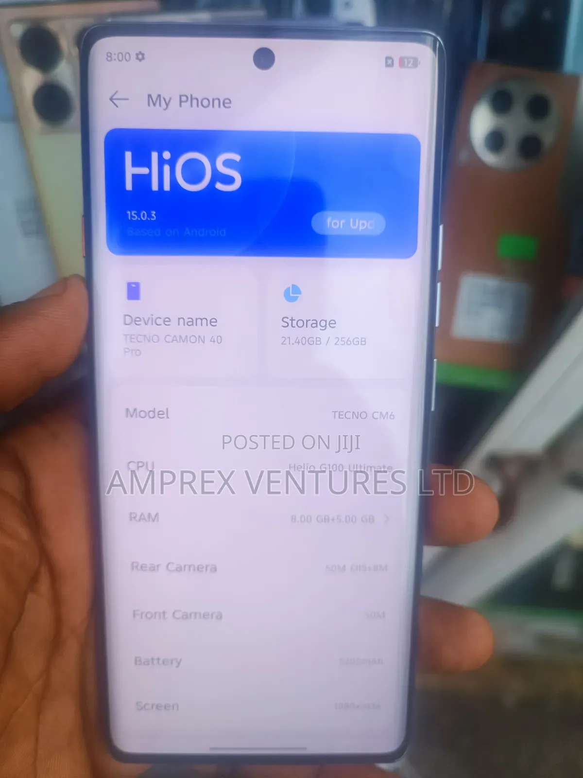 Tecno Camon 40 Pro 256 GB Blue