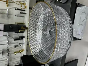 Transparent Crystal Glass Countertop Basin