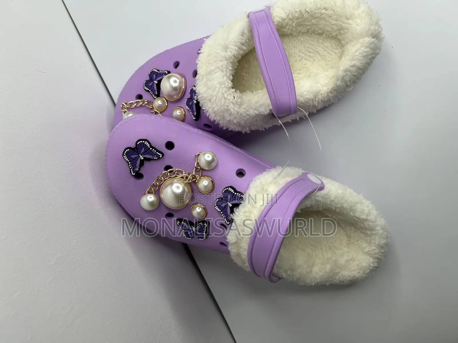 Crocs With Detachable Fur