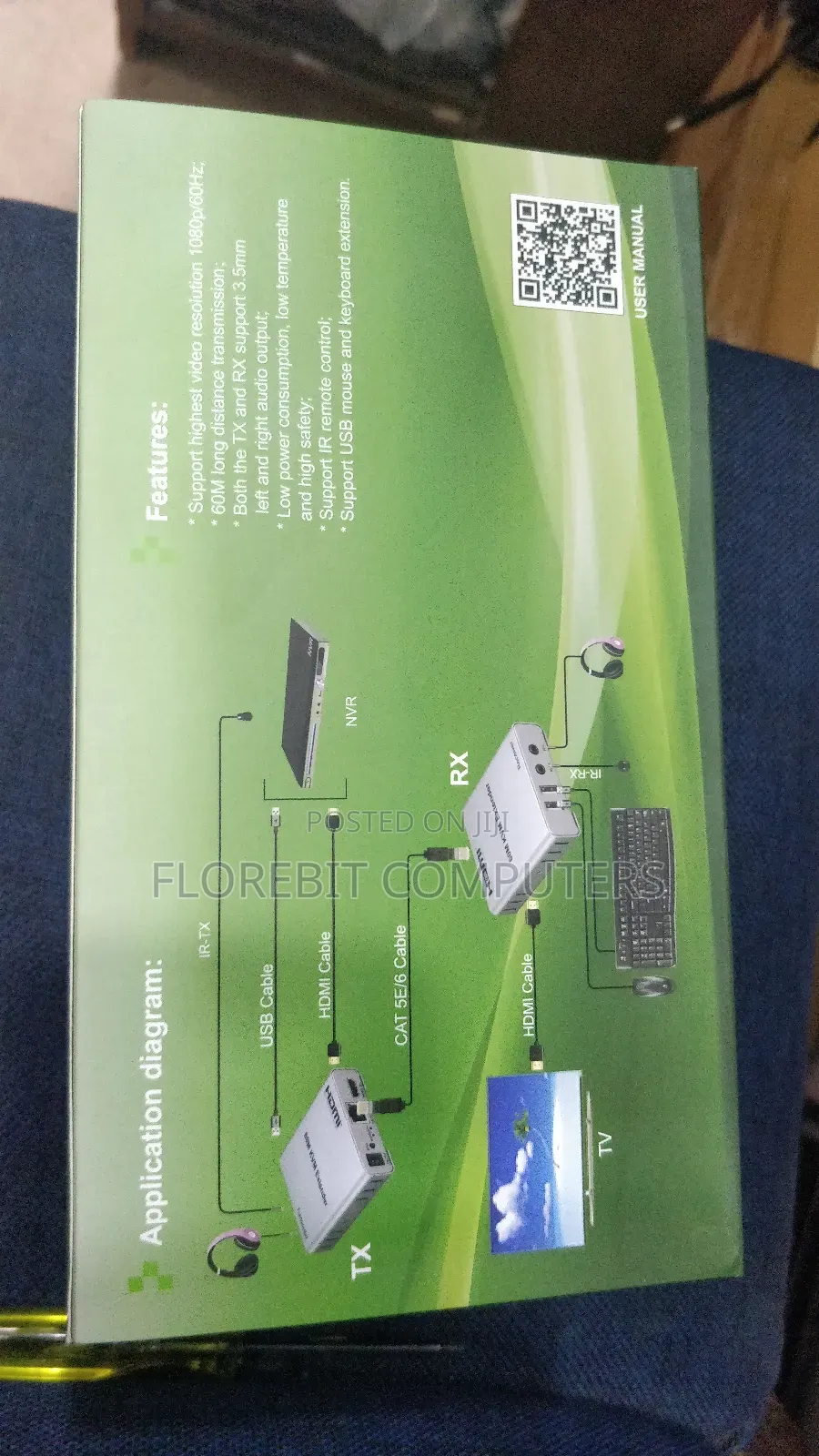 Hdmi 60m KVM Extender With Audio