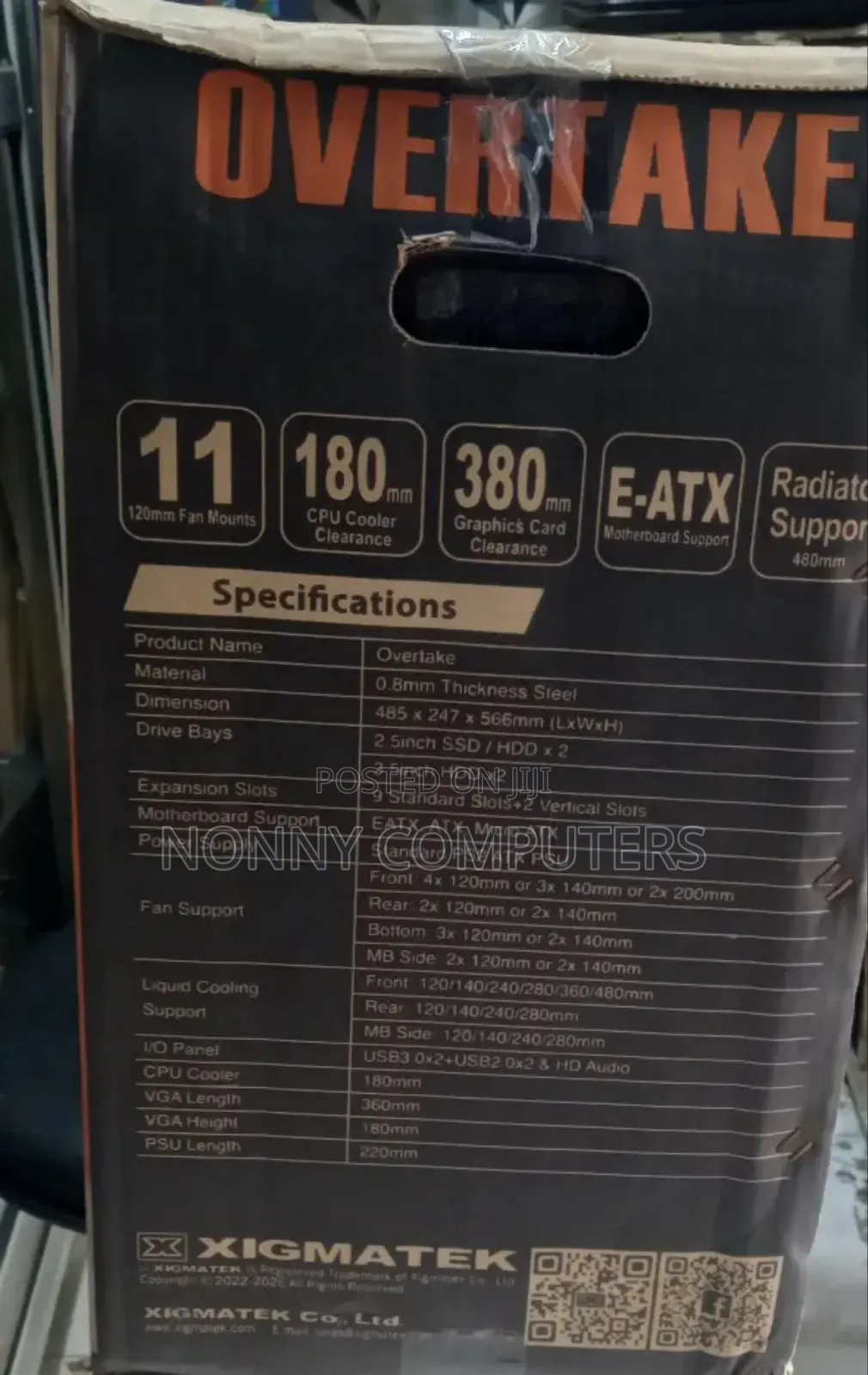 Overtake Xigmatek RGB Tempered Glass Casing