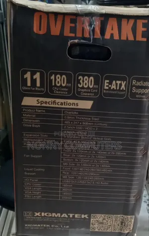 Overtake Xigmatek RGB Tempered Glass Casing