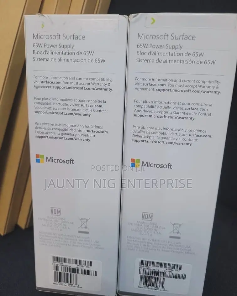 Microsoft 65w Surface Power Supply