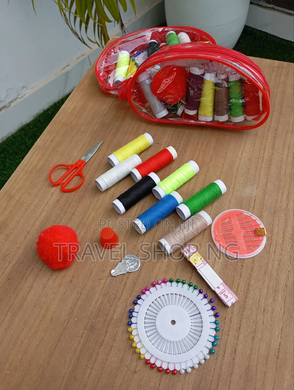 Sewing Kit Medium See Through Bag