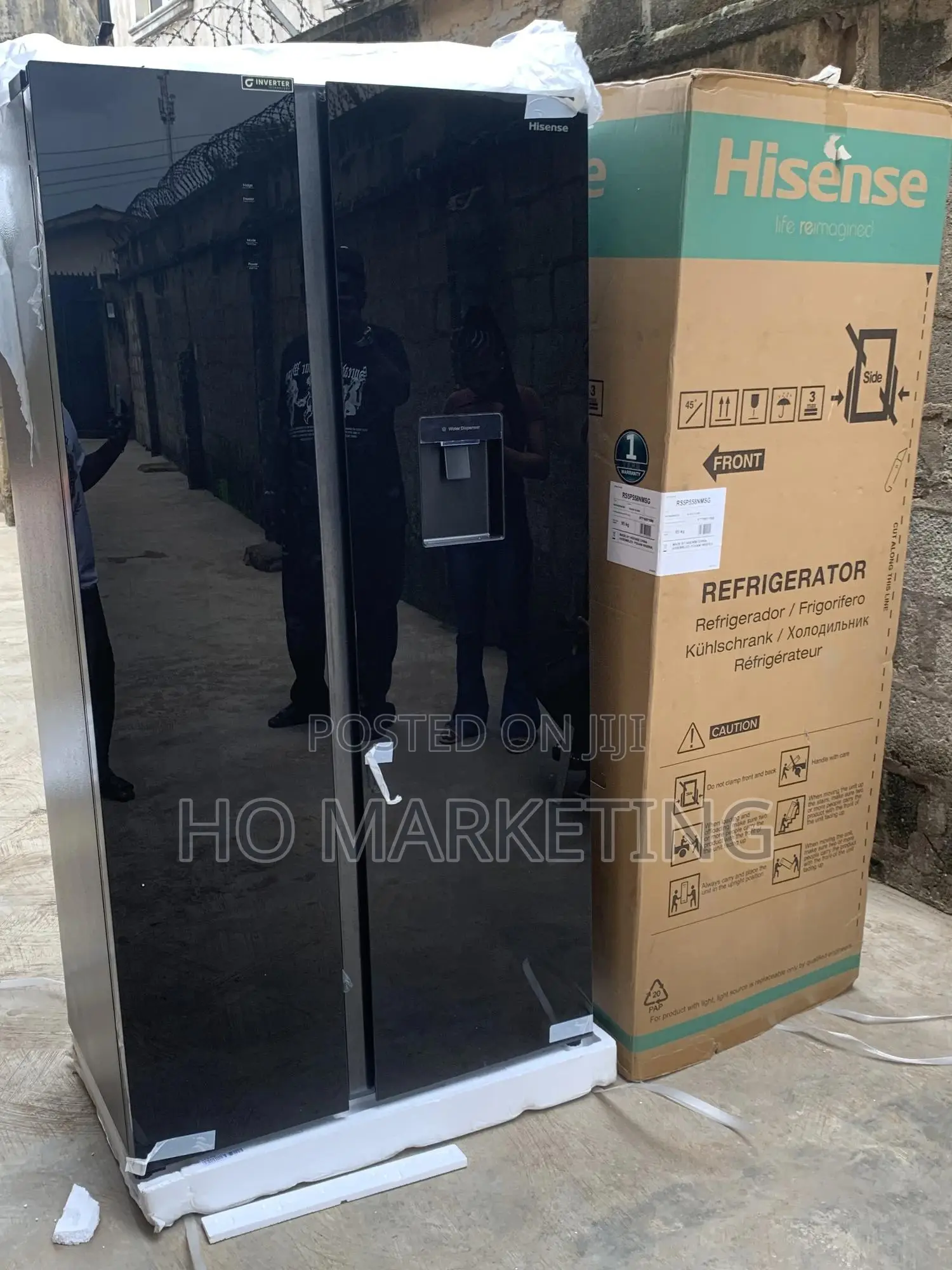 Side‐By‐Side Hisense – 529 L, No Frost, Led Touch Controls