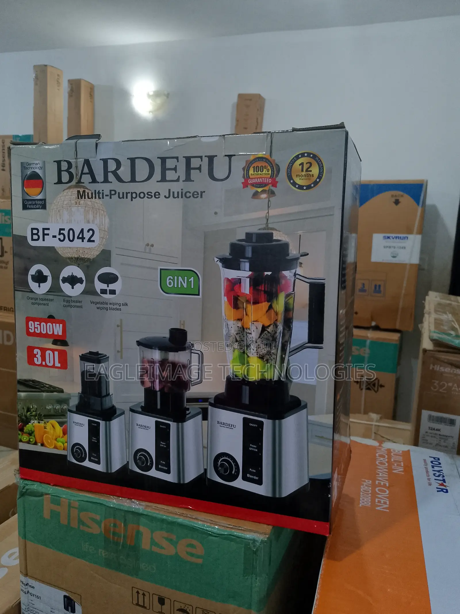 Digitized Bardefu Bf‐5042 Stepless Control Juicer