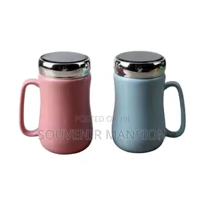 Ceramic Mug With Glass Cover