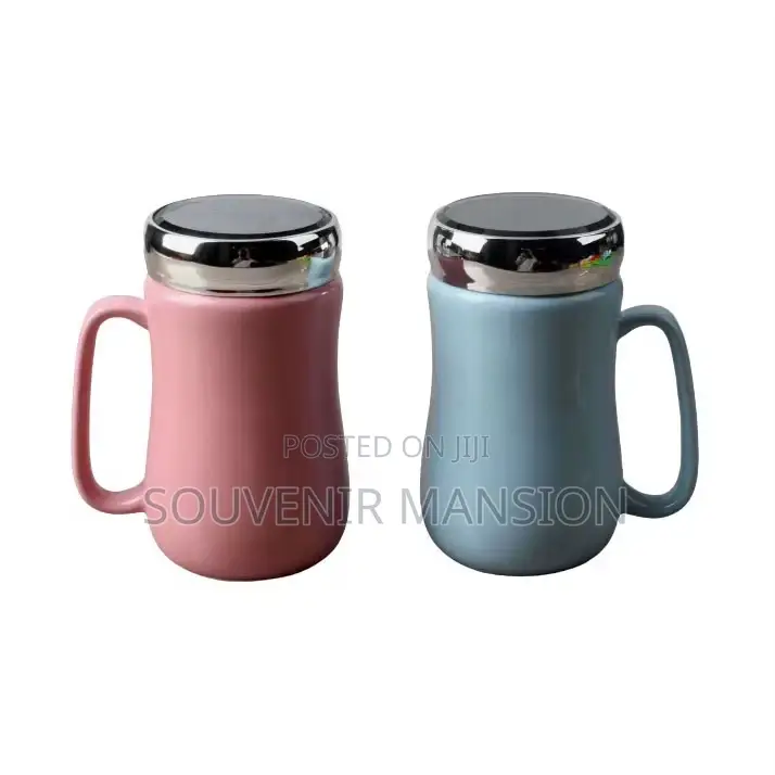 Ceramic Mug With Glass Cover