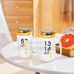 Ceramic Mug With Glass Cover