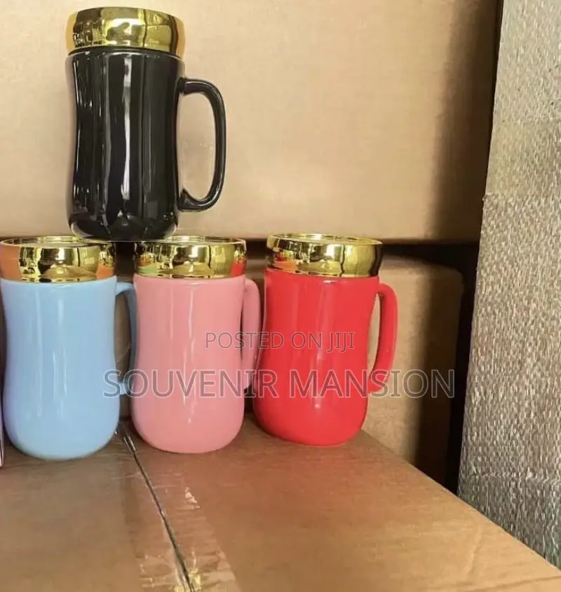 Ceramic Mug With Glass Cover
