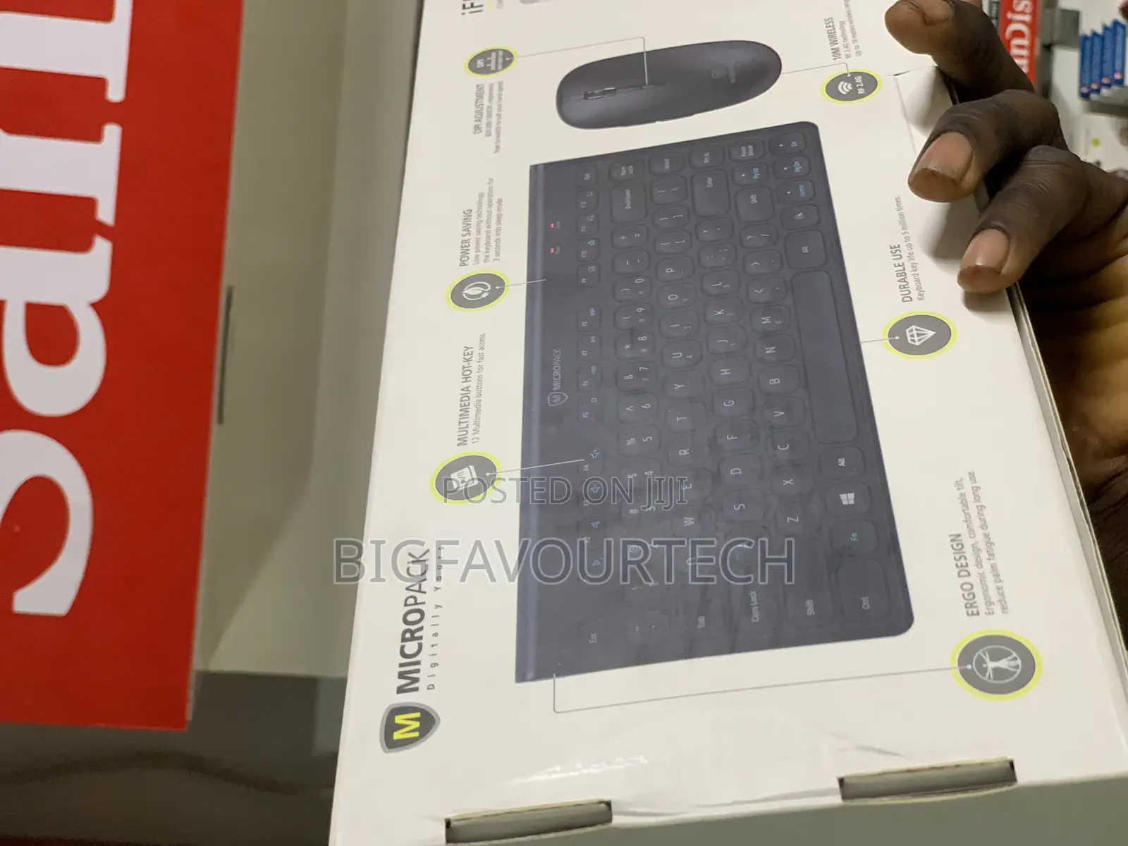 Micropack Ifree Mini Slim Wireless Mouse and Keyboard Comb