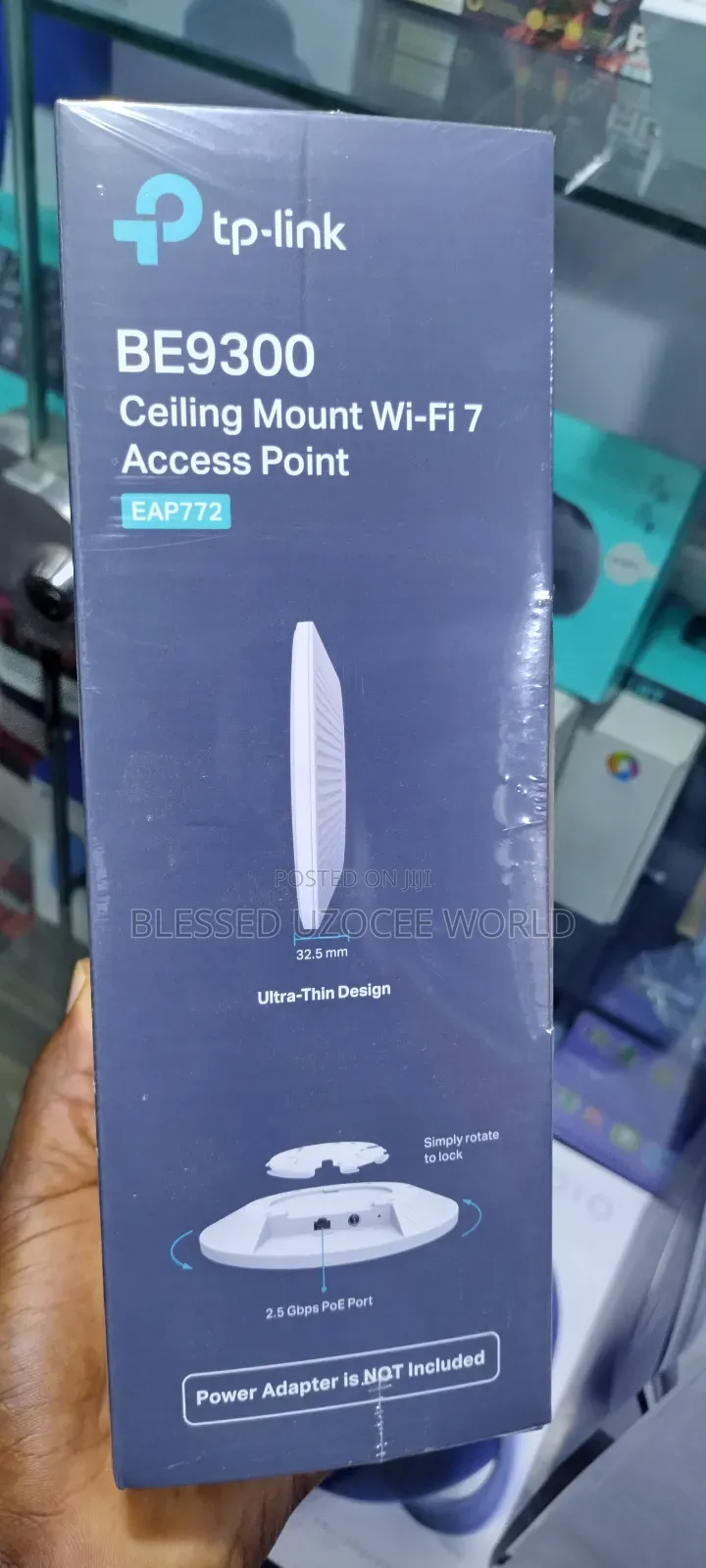 Tplink Eap772 Wifi 7 Omada Celling Mount Access Point Be9300