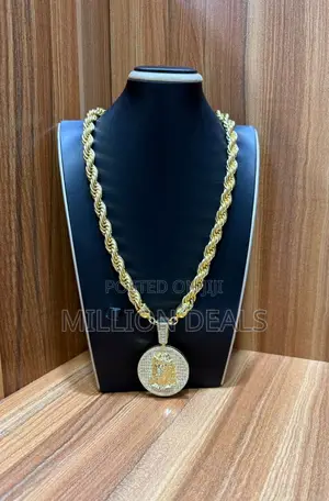 Photo - Luxury Ice Gold Men's Necklace N Pendant