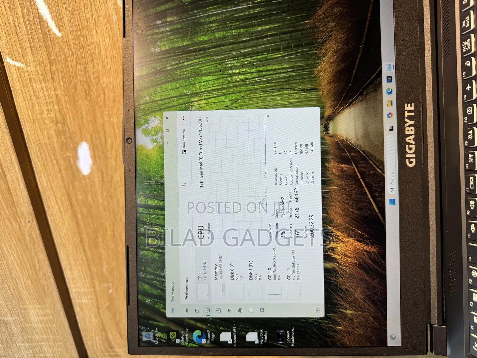 Laptop Gigabyte 16GB Intel Core I7 SSD 1T