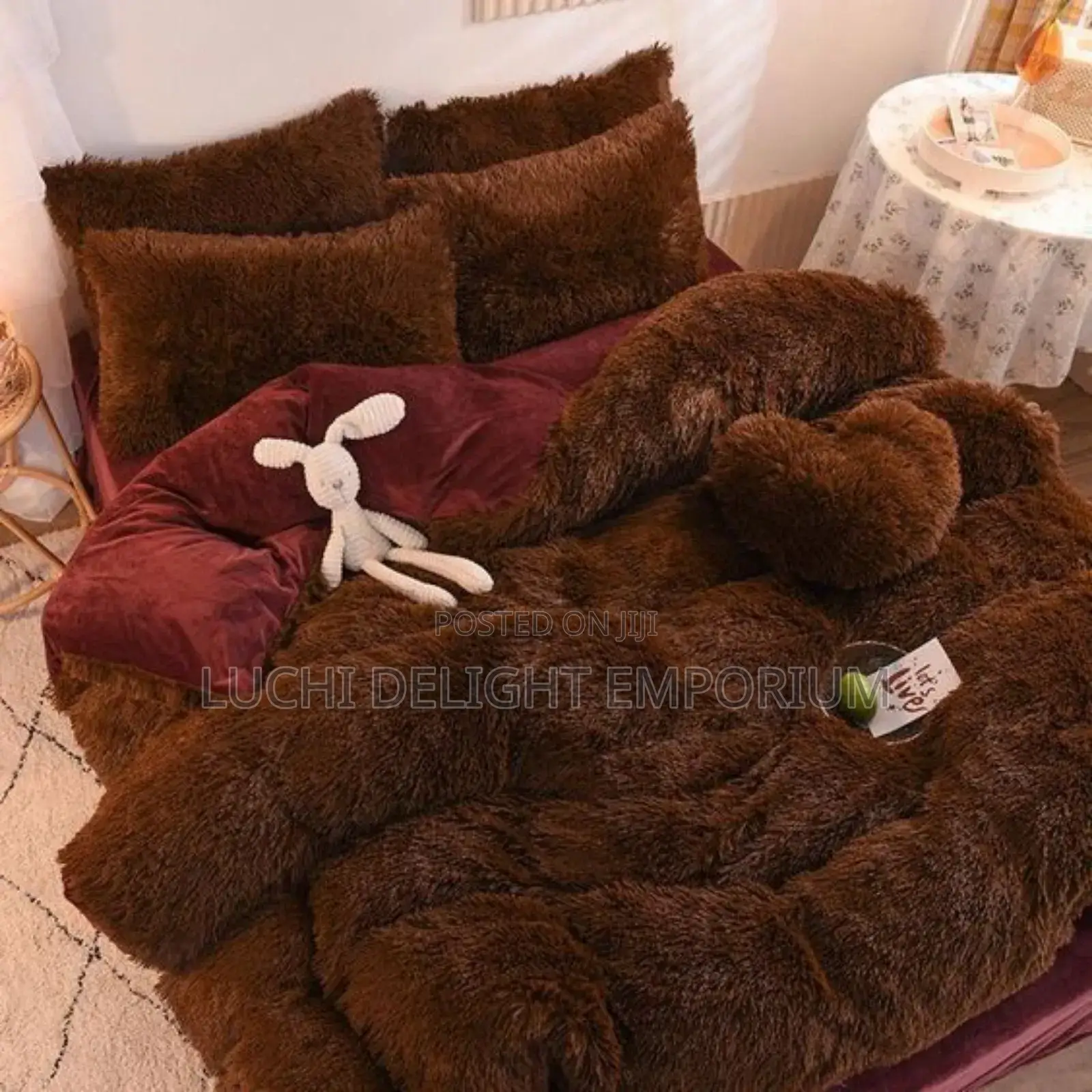 Luxury Fur Duvets, Bedsheet and Pillowcase