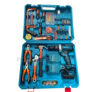 Accessories Cordless Drill 47pc Tool Set With 2 Batteries